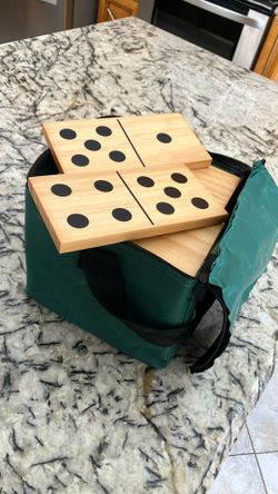 Large wood Dominos set complete never used