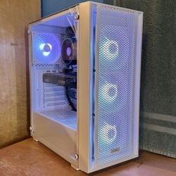 White RTX Gaming PC - Windows 11 Pro, Ryzen 7, 1.25TB, Nvidia, RGB
