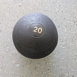 E.T.E. 20 lbs Fitness Slam Ball Rubber, Textured Grip. No Bounce. Abs, Arms, Leg. CrossFit, full body workout ! 

