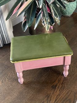 Petite Vintage Storage Stool