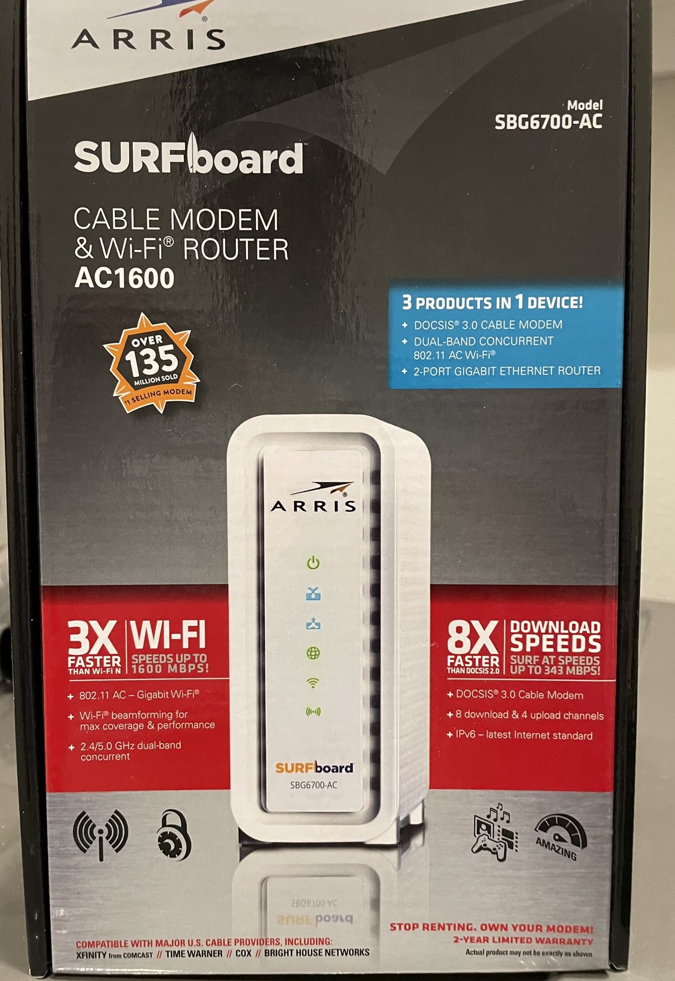 Arris - Cable modem & Wifi Router SBG6700-AC