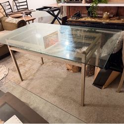 6 Person Glass Dining Table – $20  (Pickup Only)