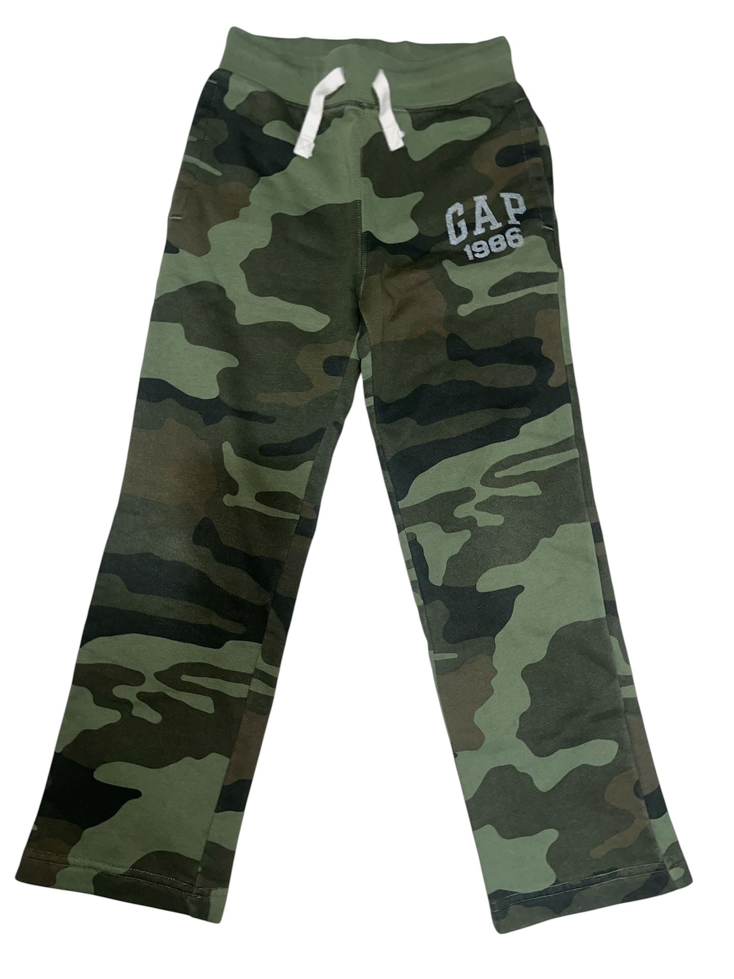 Boy’s Gap Kids Size M Regular Green Camo Pants Back 2 School Casual Sweats