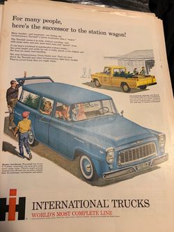 International Trucks Travelall Vintage Print Ad