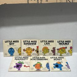 Lot Of 7 1981 Little Miss Books 