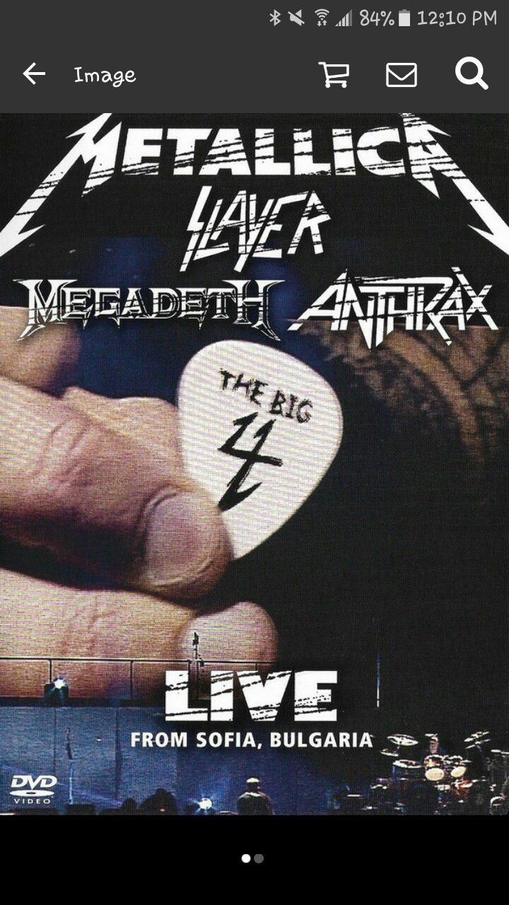 Metallica Big 4 Live Dvd