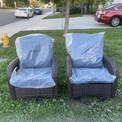 High Quality Deep Seating Patio Swivel Chairs Outdoor Rocking Chairs Swivel Patio Chair Set 