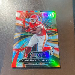 ❌💥2020 Panini SELECT CLYDE EDWARDS- HELAIRE TURBOCHARGED Silver Prizm #T18💥❌