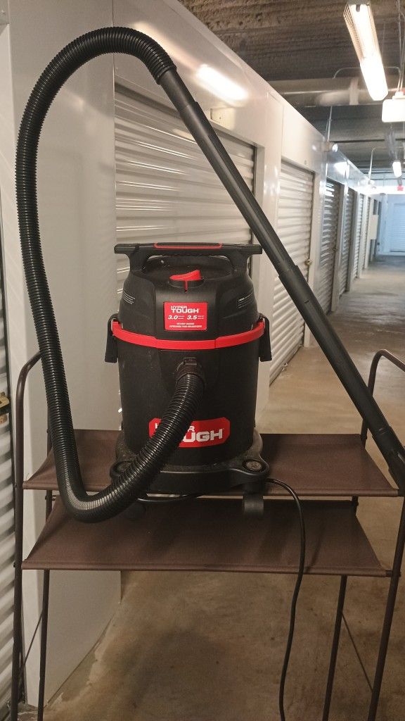 BAUER 6 Gallon 4 Peak Horsepower Wet/Dry Vacuum Blower Washable Filter 7Ft Hose