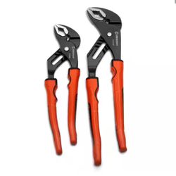 Crescent Grip Zone V-Jaw Dual Material Tongue and Groove Plier Set 10 in. and 12 in. (2-Piece)@tools-168