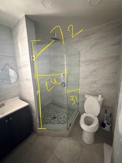 Bathroom glass enclosure. Need gone asap