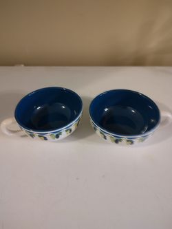 WCL Grape Vine Soup Mugs - Set of 2