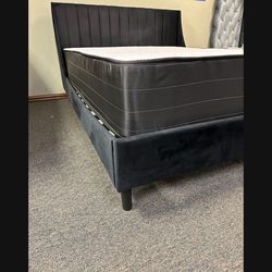 NEW QUEEN AND KING SIZE BED WITH USB CHARGER AND MATTRESS INCLUDING FREE DELIVERY