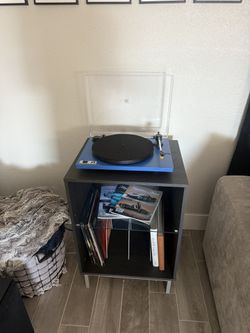 Record Player and Cabinet