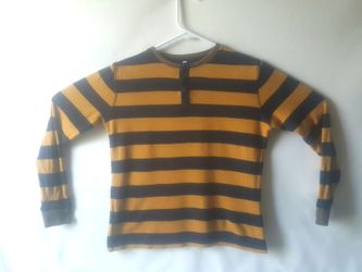 ORIGINALS boys button-front striped top size M (12)
