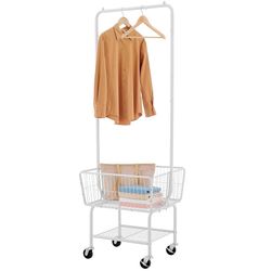 Laundry Cart with Hanging Rack
