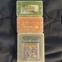 Pokemon Emerald And FireRed GBA Pokemon Crystal GBC Video Game Cartridge 
