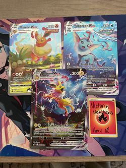Pokémon JUMBO Jolteon, Vaporeon, Flareon VMAX Alt Art Cards
