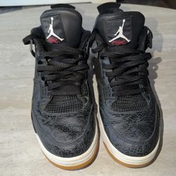 Size 14- Jordan 4 Retro Laser Black Gum