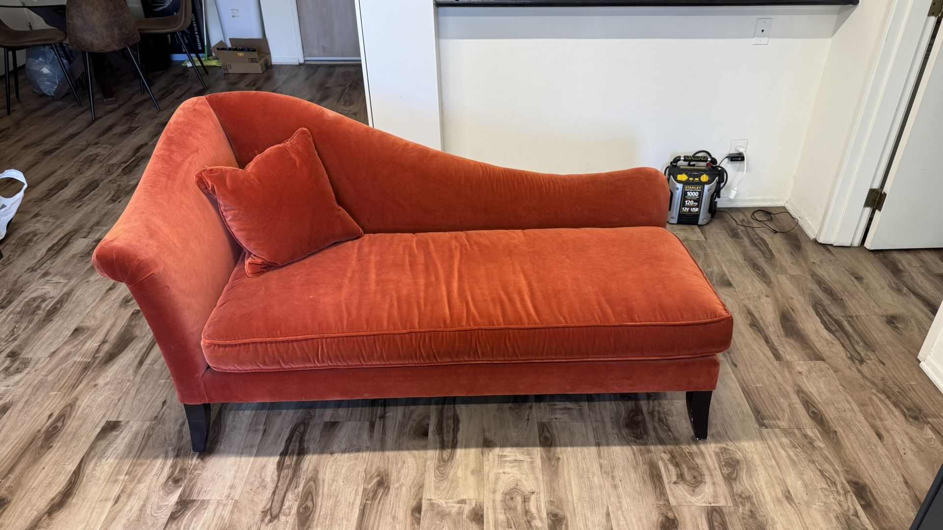 Red Velvet Loveseat Couch