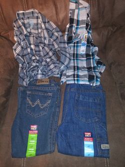 Boys jeans and shirts