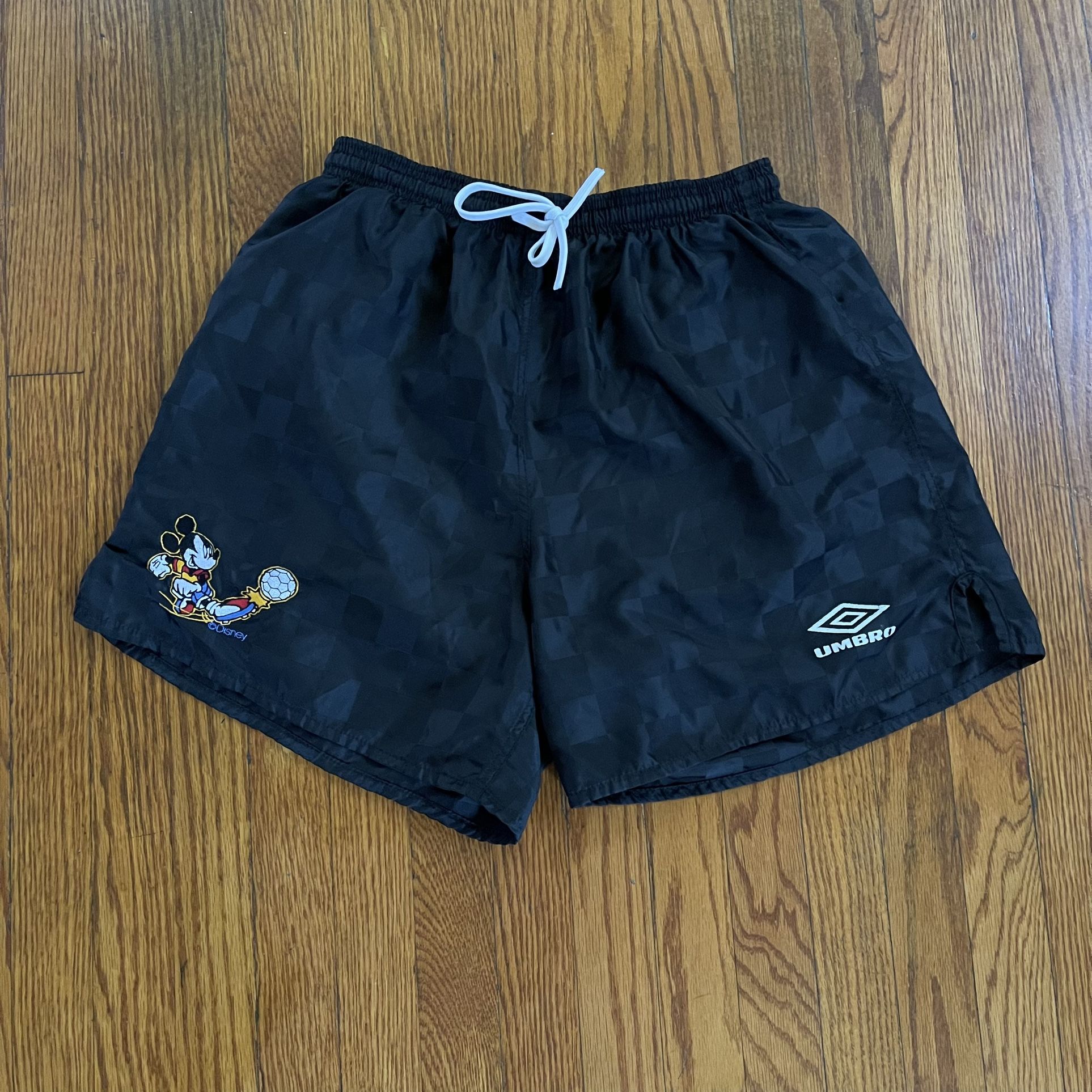 Vintage Disney Umbro Checkered Soccer Shorts