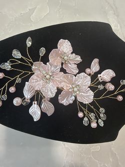 Pink Floral Hair Piece