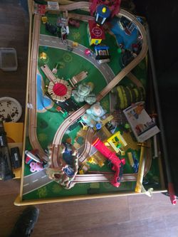 Wooden Train table