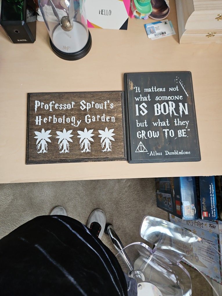 Harry Potter Wood Signs