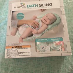 Bath Sling Folding Sling With Warming Wings, Teal Green 