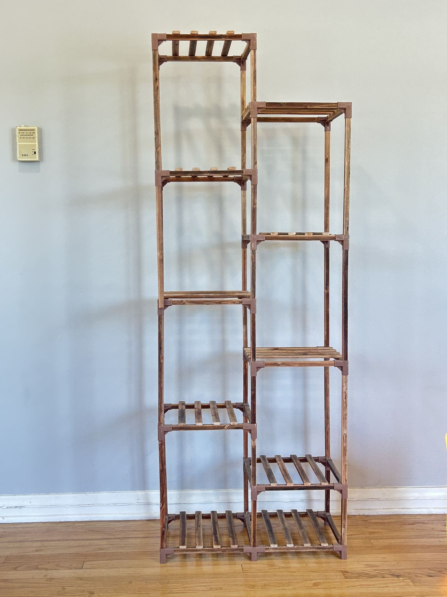 Wood shelf organizer Stand