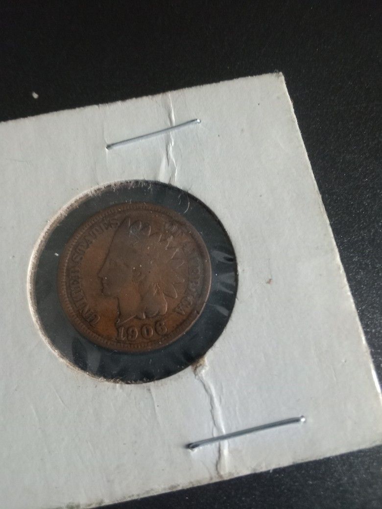 1906 Indian Head Penny, Good Condition 
