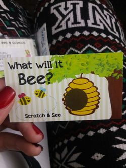 It's a boy!! Scratch tickets!