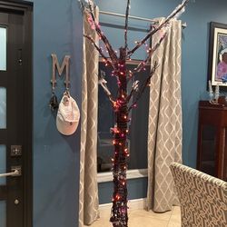 Lighted Grapevine Tree For Halloween