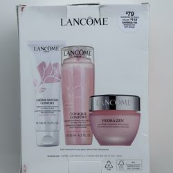 NEW Lancome Comfort Cleansing Kit 3 pc Gift Set