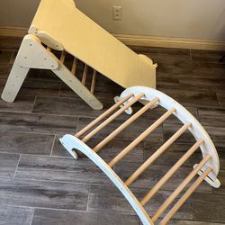 Wooden Montessori Pickler Climber Jungle Gym Set 