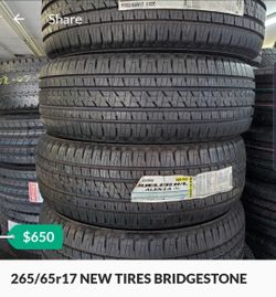 265/65r17 NEW TIRES BRIDGESTONE