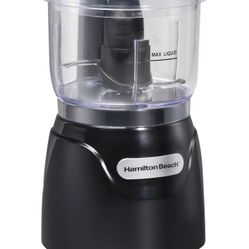 Hamilton Beach Electric Vegetable Chopper & Mini Food Processor, 3-Cup, 350 Watts, for Dicing, Mincing, and Puree, Black (72850)

