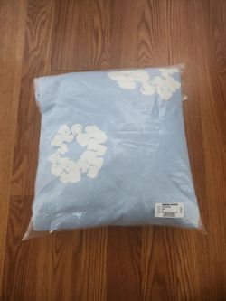 Denim Tears Cotton Wreath Hoodie Light Blue Large with Blue Shorts (MEDIUM)
