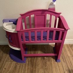 Doll Crib With Sink