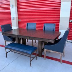Solid wood dining set