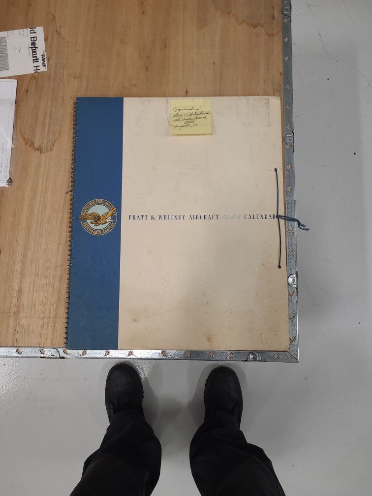 Pratt and Whitney aircraft 1946 calendar