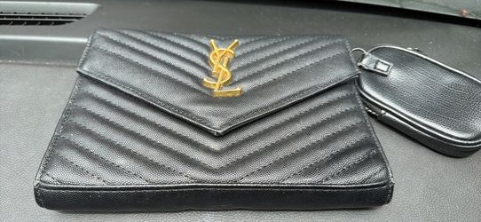 YSL black and gold women’s purse