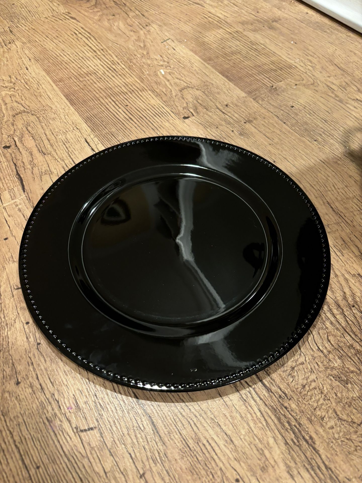 Black Charger Plates