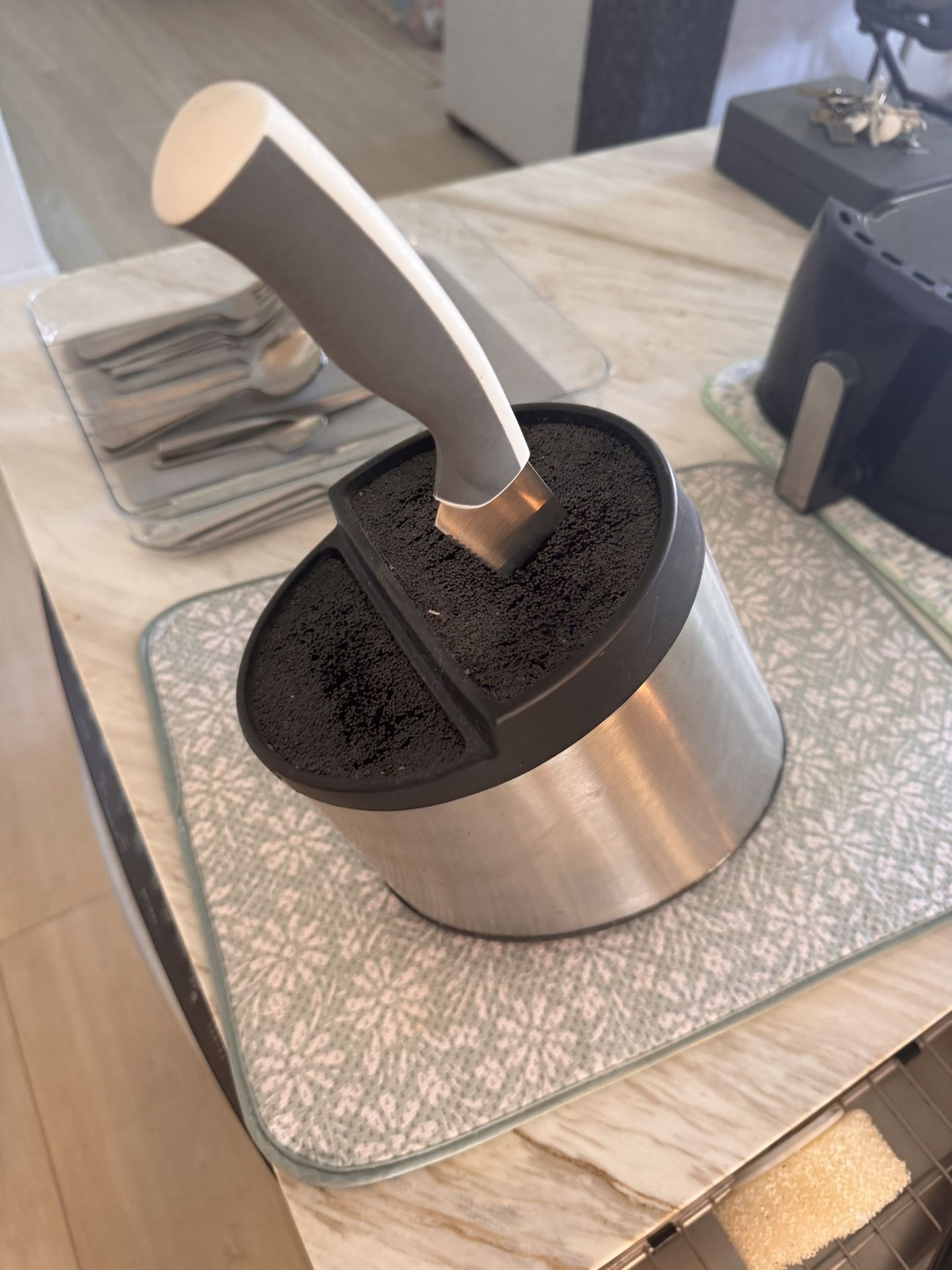 Kapoosh Stainless Steel Knife Block