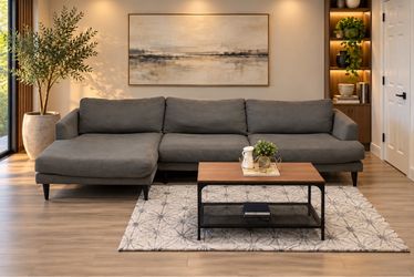 City Furniture Gray Sectional Couch / Sofa [FREE Delivery]