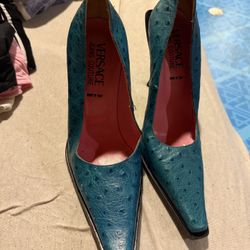 For Sale Versace Blue Shoes