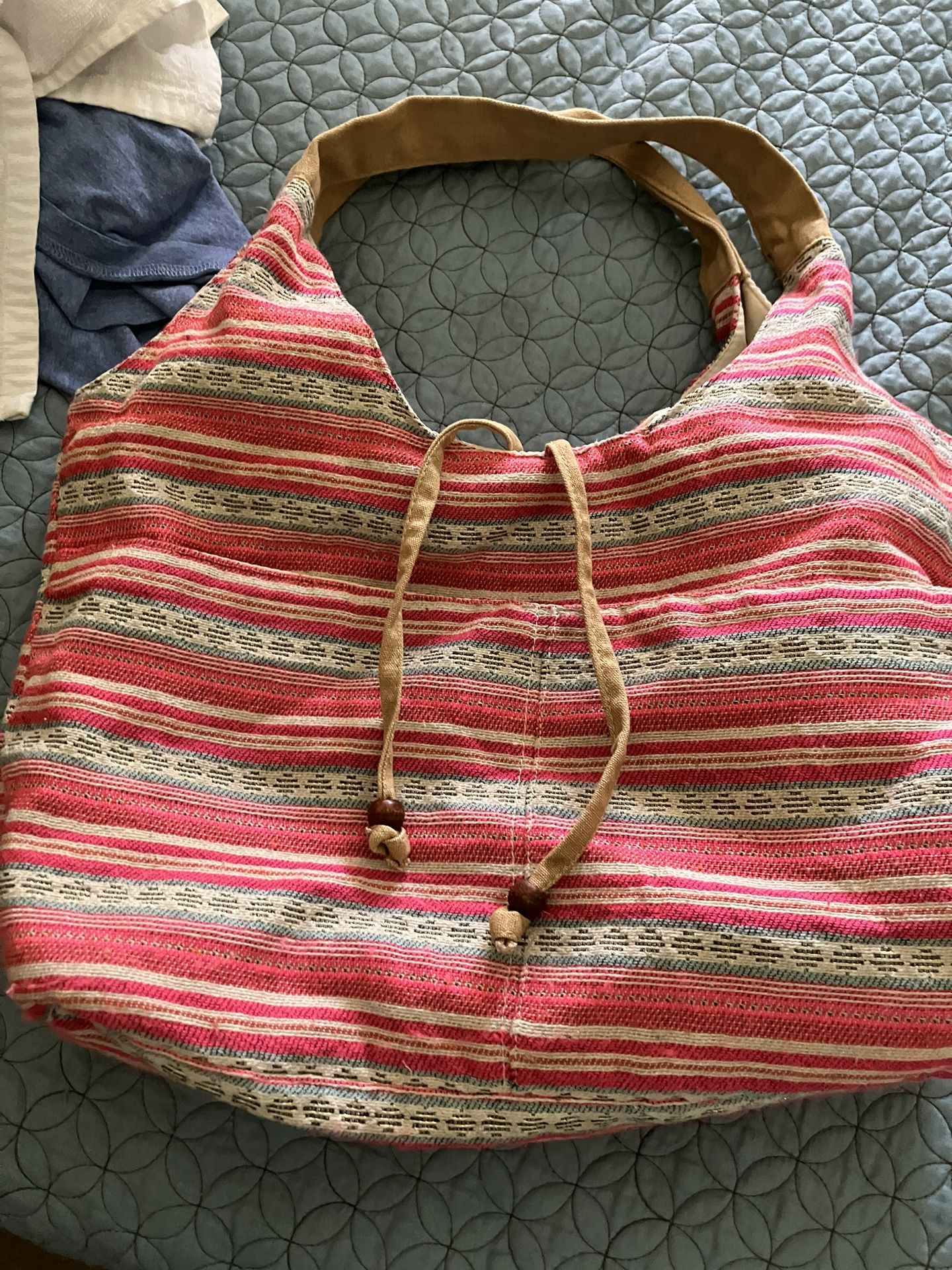 Pink Multi Color Purse
