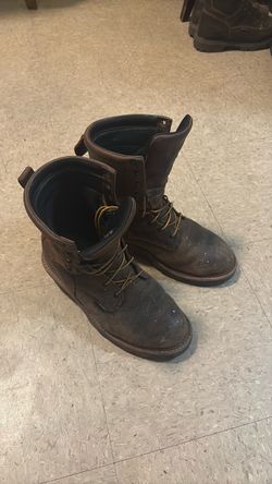 USED Red wing logger boots