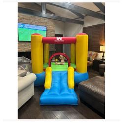 Inflatable Bouncer Kids Bounce House Jumping Castle Slide with 480W Blower, New in Box